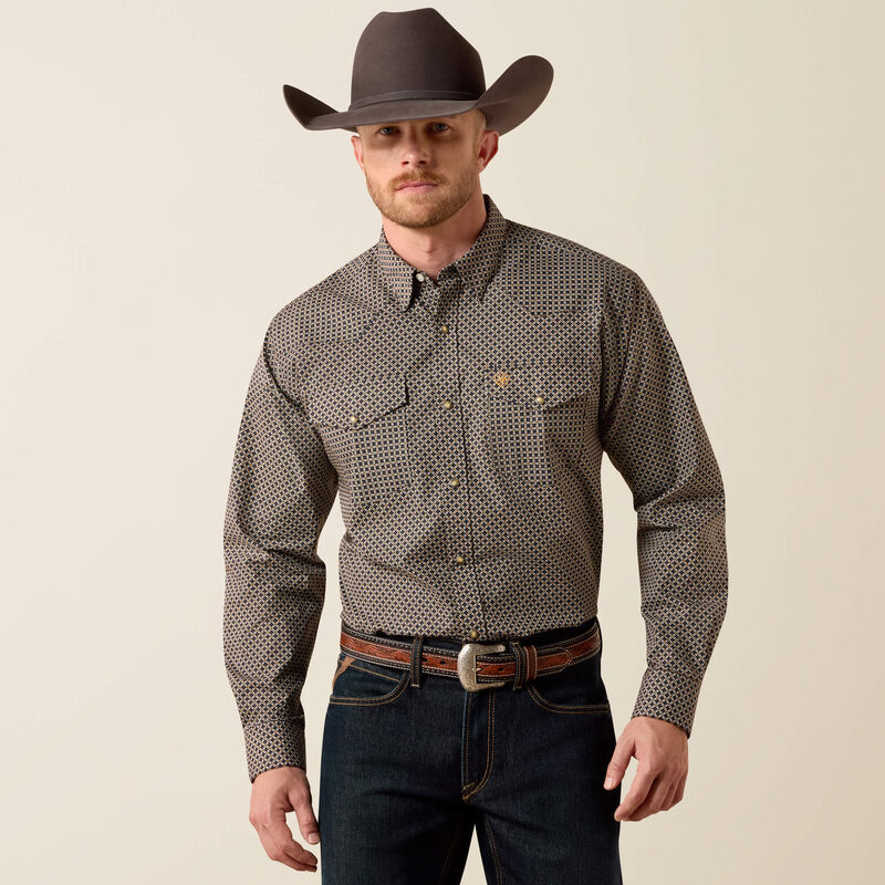 Ariat® Men's "Frey" Western Shirt - Geo Print