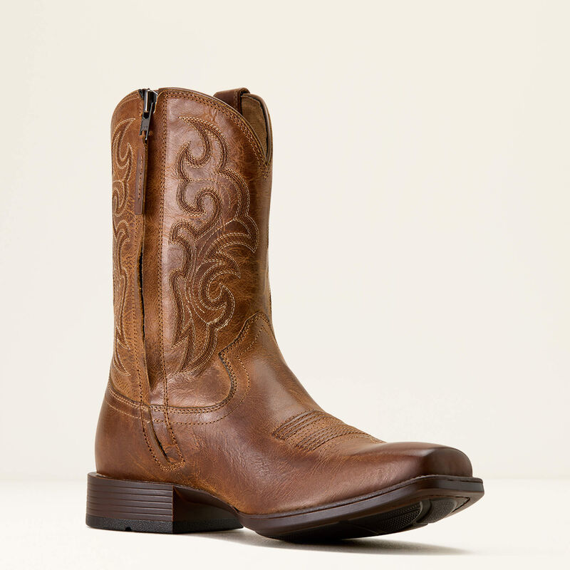 Ariat® Men's "Bodie" Square Toe Western Boots - Honey Tan