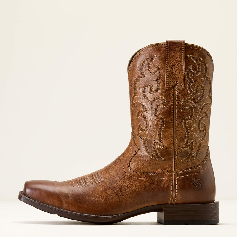 Ariat® Men's "Bodie" Square Toe Western Boots - Honey Tan