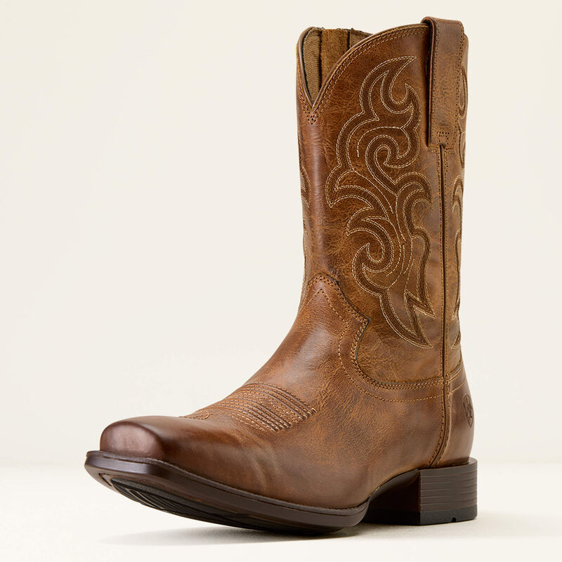 Ariat® Men's "Bodie" Square Toe Western Boots - Honey Tan