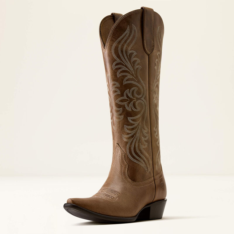 Ariat® Women's "Calera X-Toe" Western Boots - Waxed Taupe