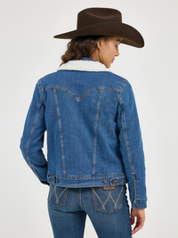 Wrangler® Women's Sherpa Lined Denim Jacket