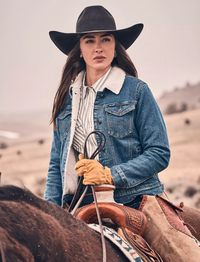 Wrangler® Women's Sherpa Lined Denim Jacket
