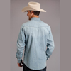 Stetson® Men's Denim Western Shirt - Light Blue