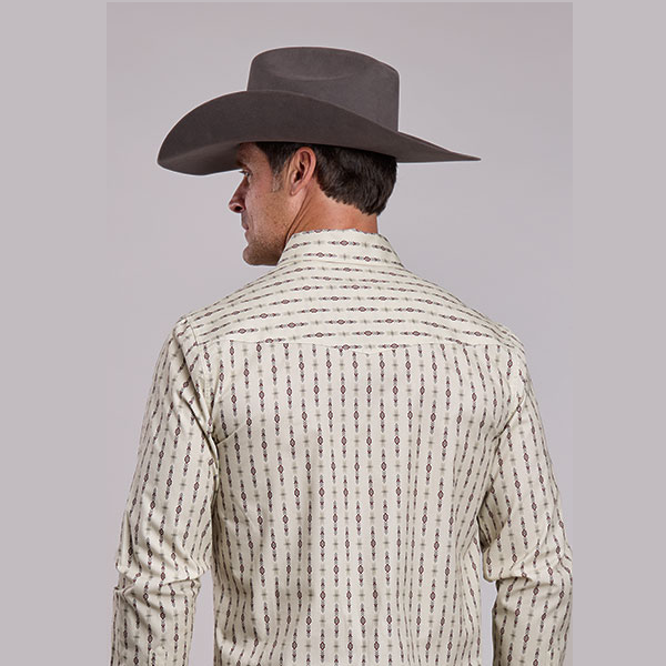 Stetson® Men's Long Sleeve Western Shirt - Southwest Stripe