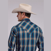 Stetson® Men's Long Sleeve Western Shirt - Marine Ombre