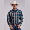 Stetson® Men's Long Sleeve Western Shirt - Marine Ombre