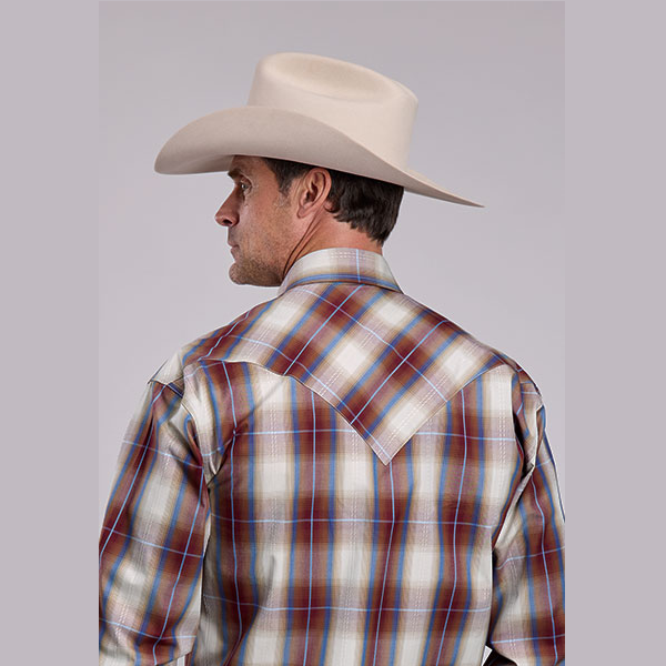 Stetson® Men's Long Sleeve Western Shirt - Forever Plaid