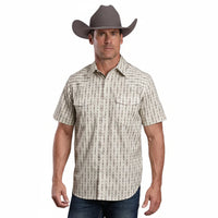 Stetson® Men's Short Sleeve Western Shirt - Southwest Stripe