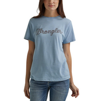 Wrangler® Women's Rope Logo T-Shirt - Ashley Blue Heather