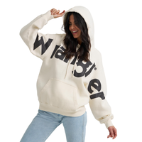 Wrangler® Women's Logo Graphic Hoodie - White
