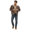 Wrangler® Men's Sherpa Lined Jacquard Jacket - Chocolate Torte