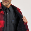 Wrangler® Men's Flannel Shirt Jacket - Red Buffalo