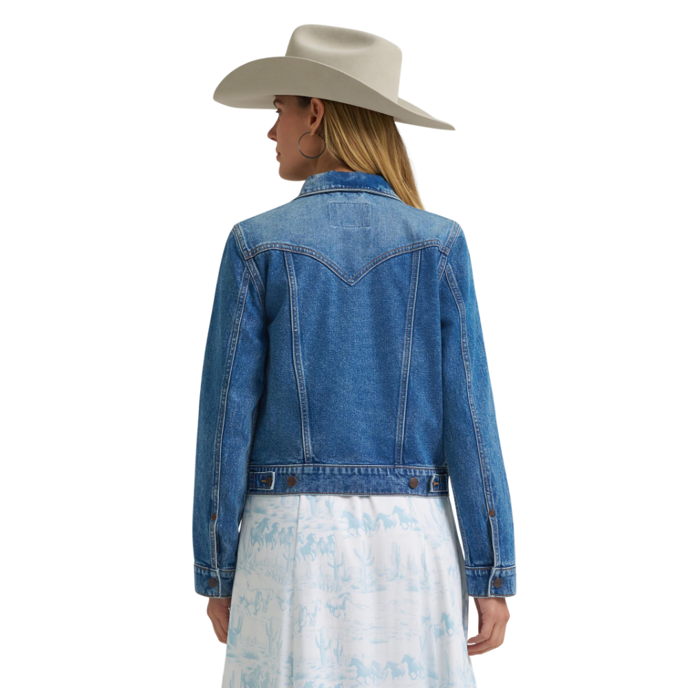 Wrangler® Women's Iconic Western Denim Jacket - Light Denim