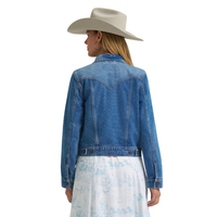 Wrangler® Women's Iconic Western Denim Jacket - Light Denim