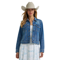 Wrangler® Women's Iconic Western Denim Jacket - Light Denim