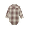 Wrangler® Kid's Unisex Onsie - Mahogany Plaid
