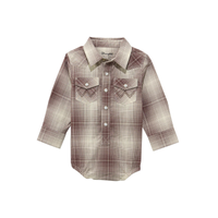 Wrangler® Kid's Unisex Onsie - Mahogany Plaid
