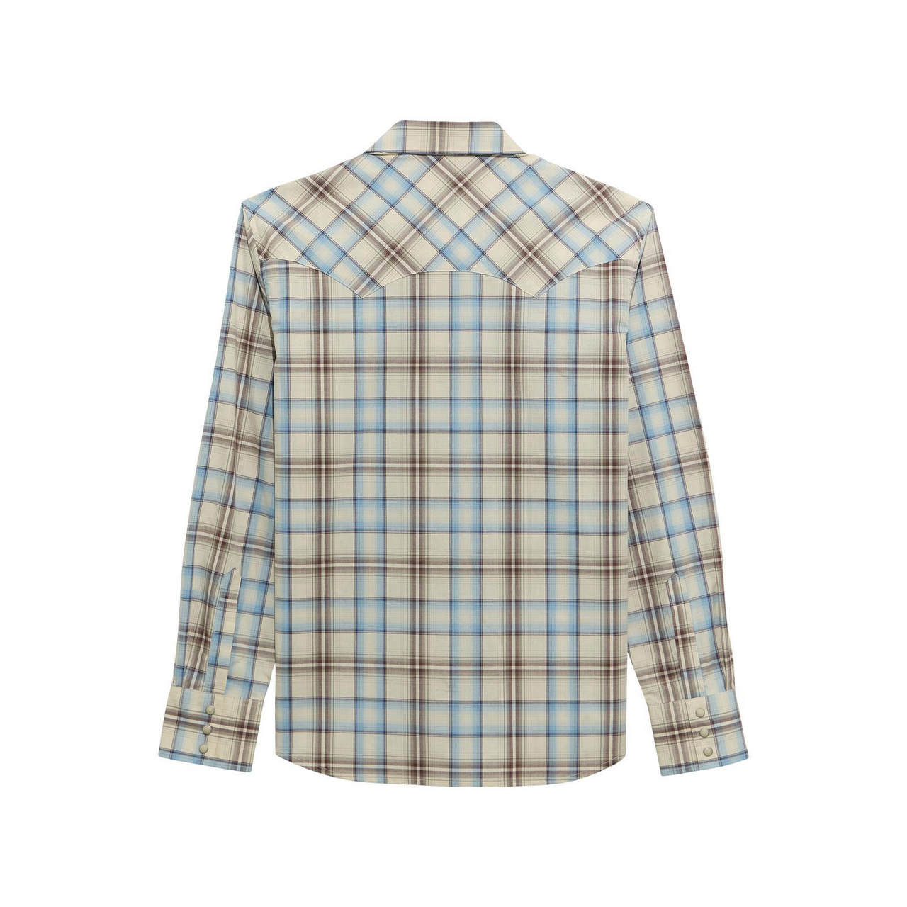 Wrangler® Men's Retro Long Sleeve Western Shirt - Ecru Plaid