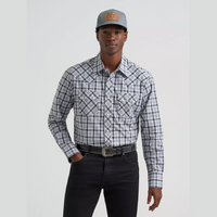 Wrangler® Men's Retro Long Sleeve Western Shirt - Pine Black