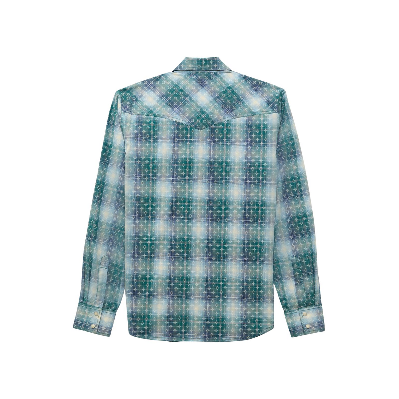 Wrangler® Men's Retro Long Sleeve Western Shirt - Blue Multi