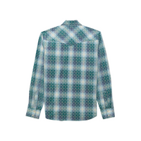 Wrangler® Men's Retro Long Sleeve Western Shirt - Blue Multi