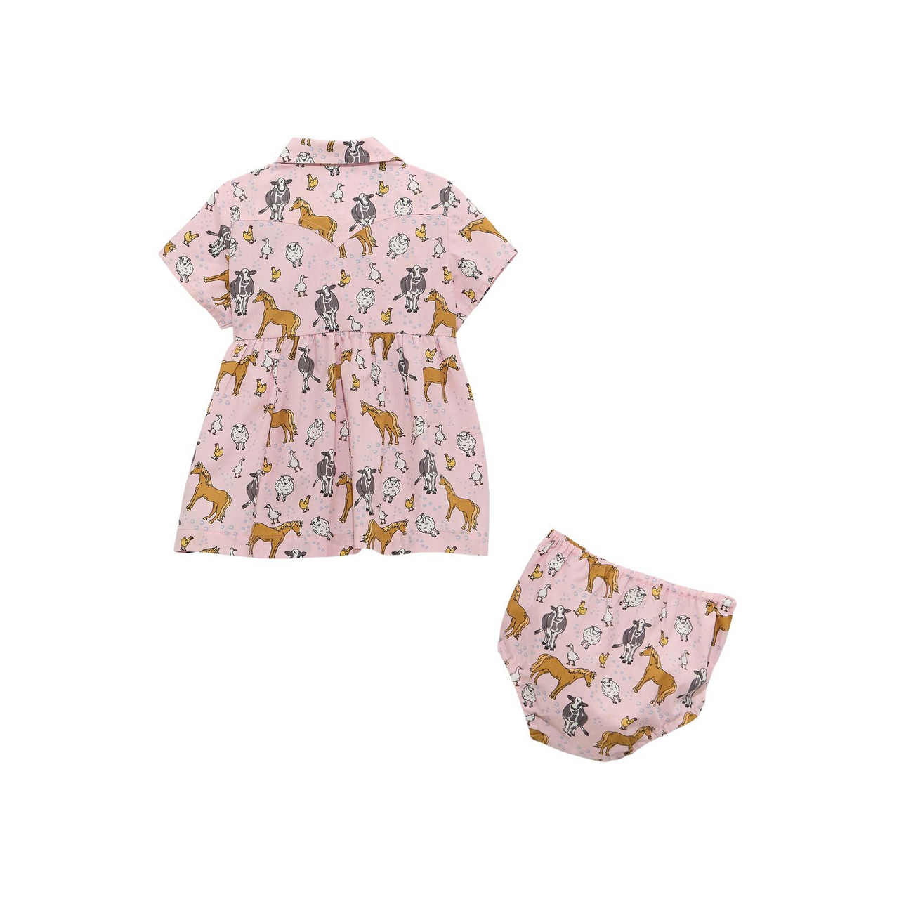 Wrangler® Baby Girl Snap Dress - Pink