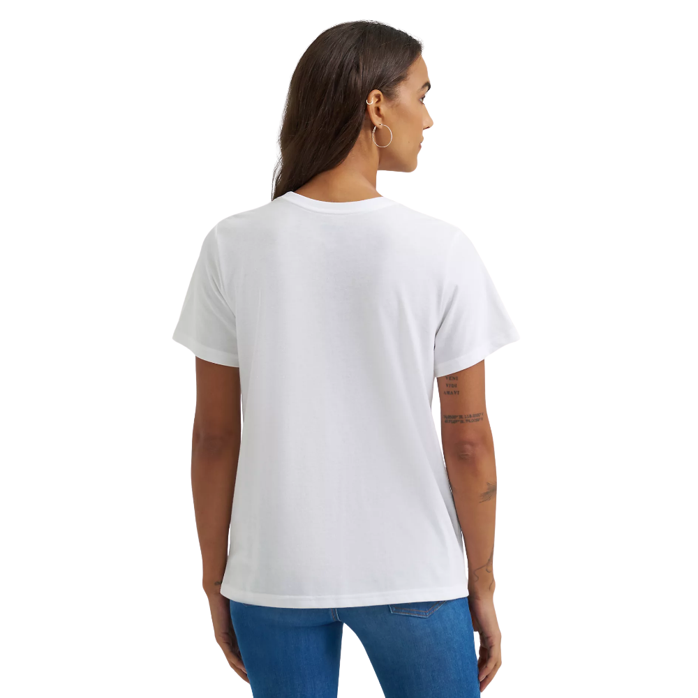 Wrangler® Women's "Sprinting Cowgirl" Graphic T-Shirt - Bright White Heather