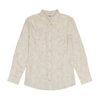 Wrangler® Women's Retro® Americana Western Snap Shirt - Cream Horses