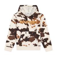 Wrangler® Girl's Hoodie - Cow Print
