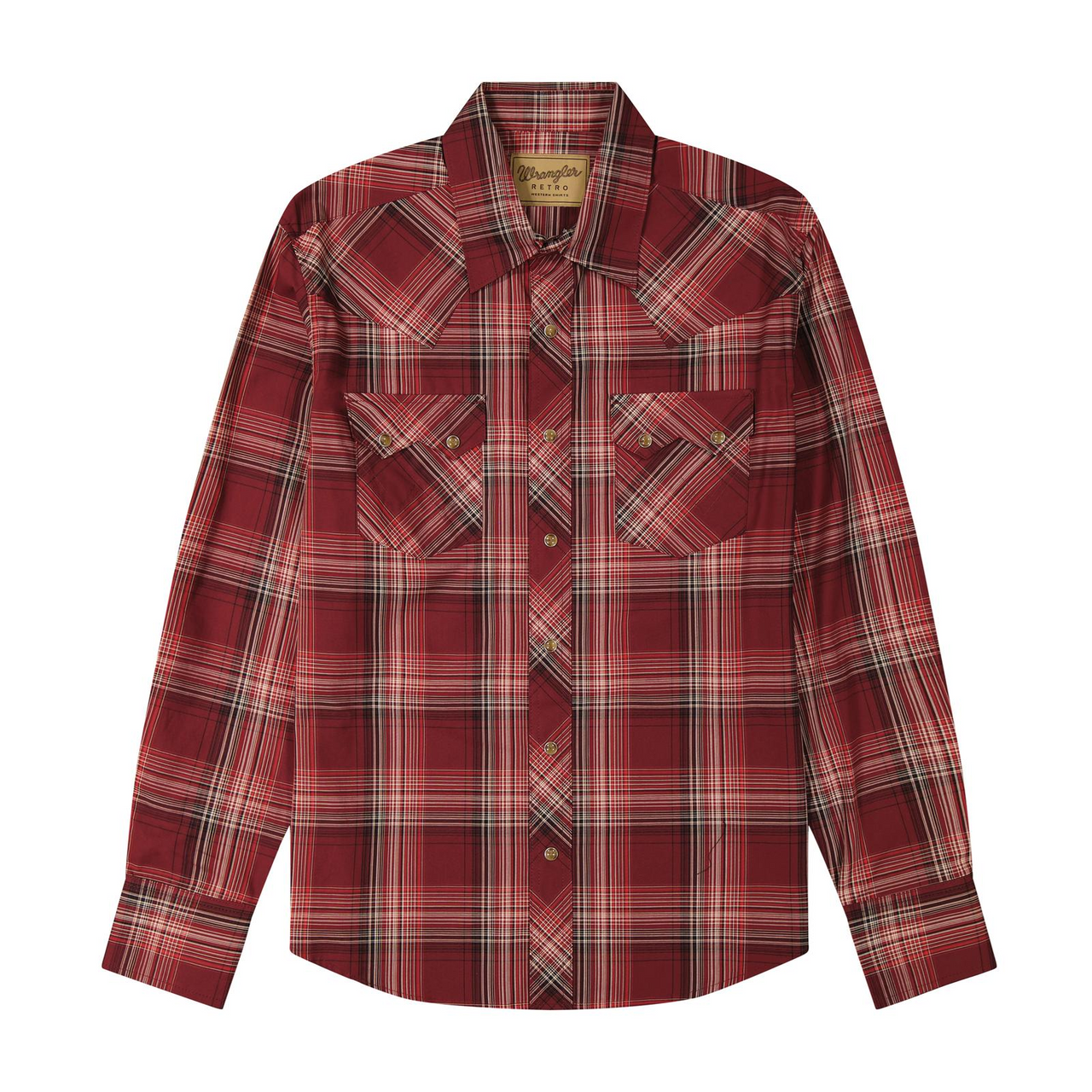 Wrangler® Men's Retro® Long Sleeve Western Shirt - Red Plaid
