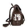 Wrangler Hair-On Cowhide Coffee Backpack