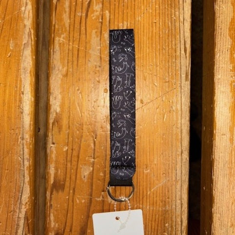 Patterned Lanyard Keychain