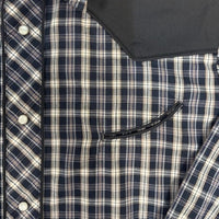 Roper® Men's Vintage Snap Western Shirt - Navy Plaid