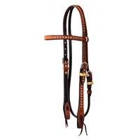 WR Signature Roughout & Buckstitch Browband Headstall