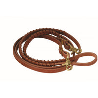 WR Signature Harness Leather Braided Barrel Racer Reins