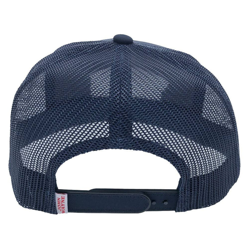 Hooey® Cap Snap Back "John Wayne" Hat Navy w/ Red & White Patch