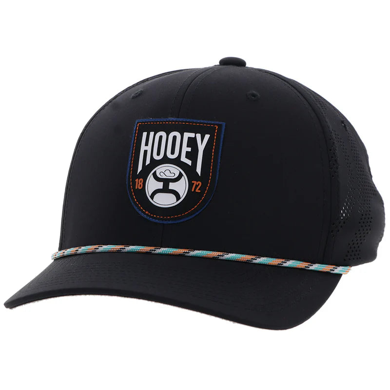 Hooey® Cap Snap Back "Bronx" Hat Black w/ Patch