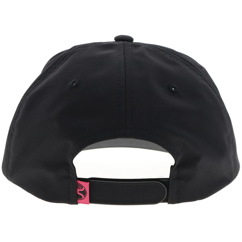 Hooey® Cap Snap Back "Cheyenne" Hat Black w/Pink/Blue/Black Patch