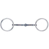 Black Steel Snaffle Mouth Bit w/ Copper Inlay