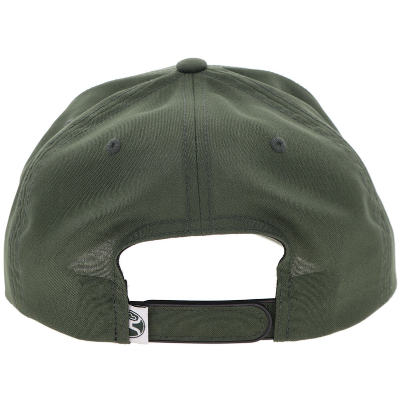 Hooey® Cap Snap Back "Mark Out" Hat Green w/White Stitching