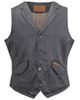 Outback Trading Company® Men's "Arkansas" Vest - Charcoal