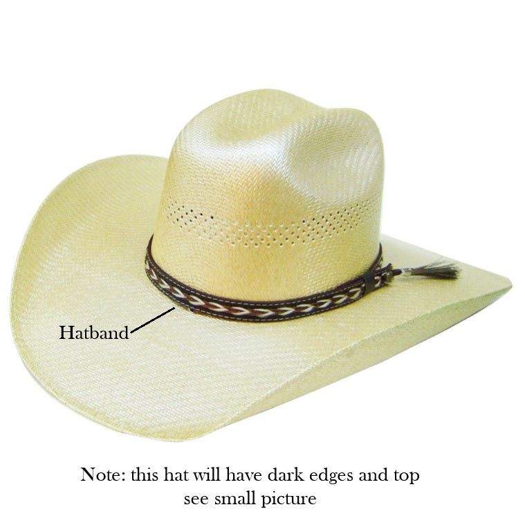 Modestone Bangora Straw Cowboy Hat