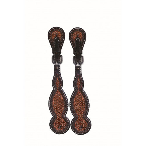 Jim Taylor Performance Diamond Series Ladies Tear Drop Spur Strap - Ladies