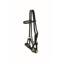 Jim Taylor Leather Browband Double Rope Side Pull