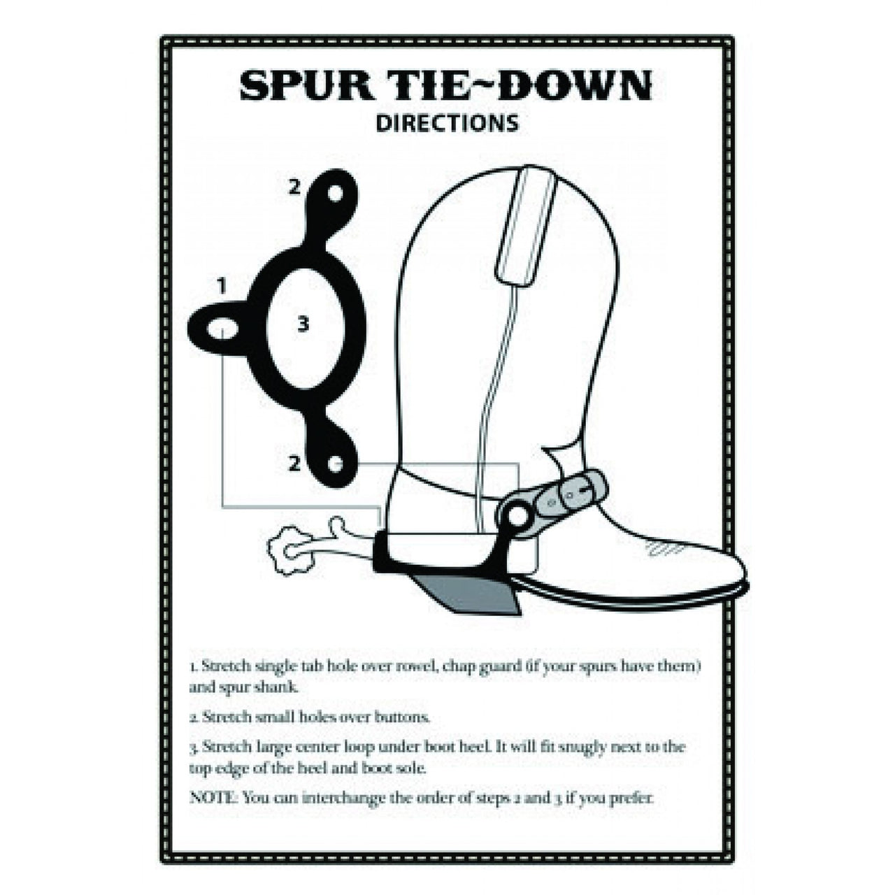 Mustang Spur Tie Down