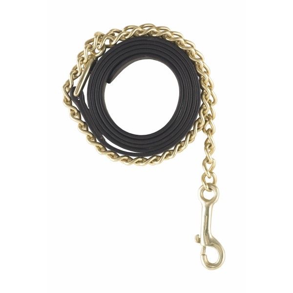 Camelot® Leather Lead With Chain