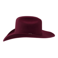 Roper Burgundy Wool Western Hat