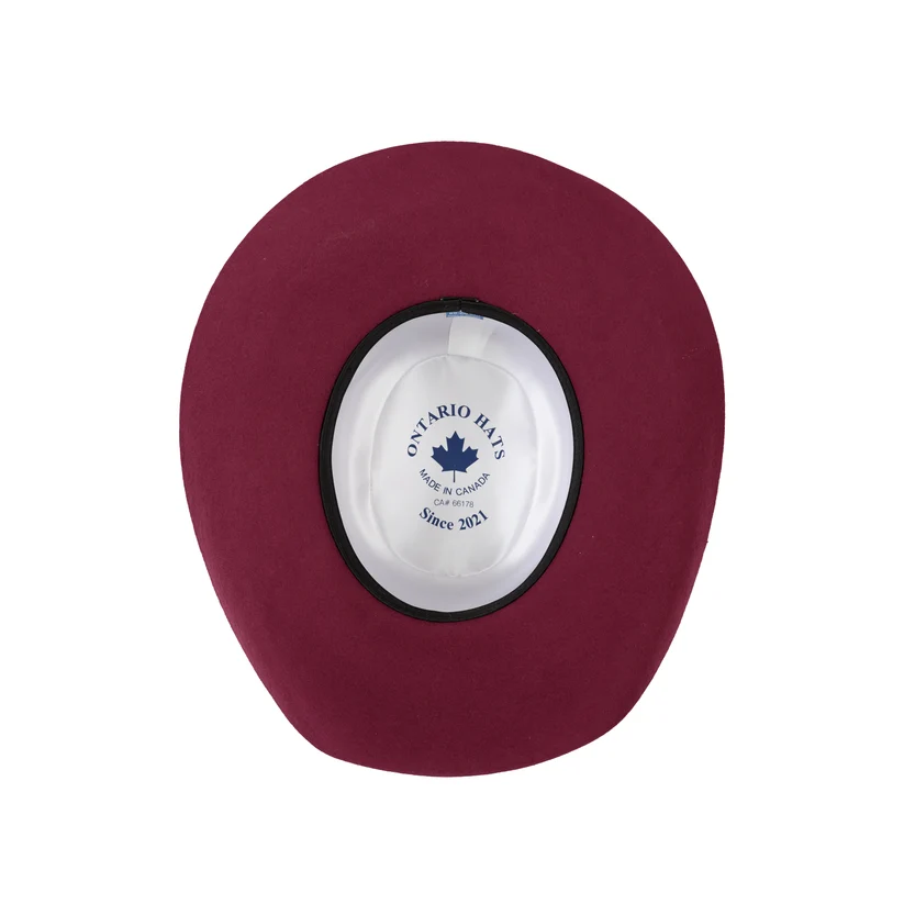 Roper Burgundy Wool Western Hat