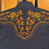 Modestone Men's Western Embroidered Shirt